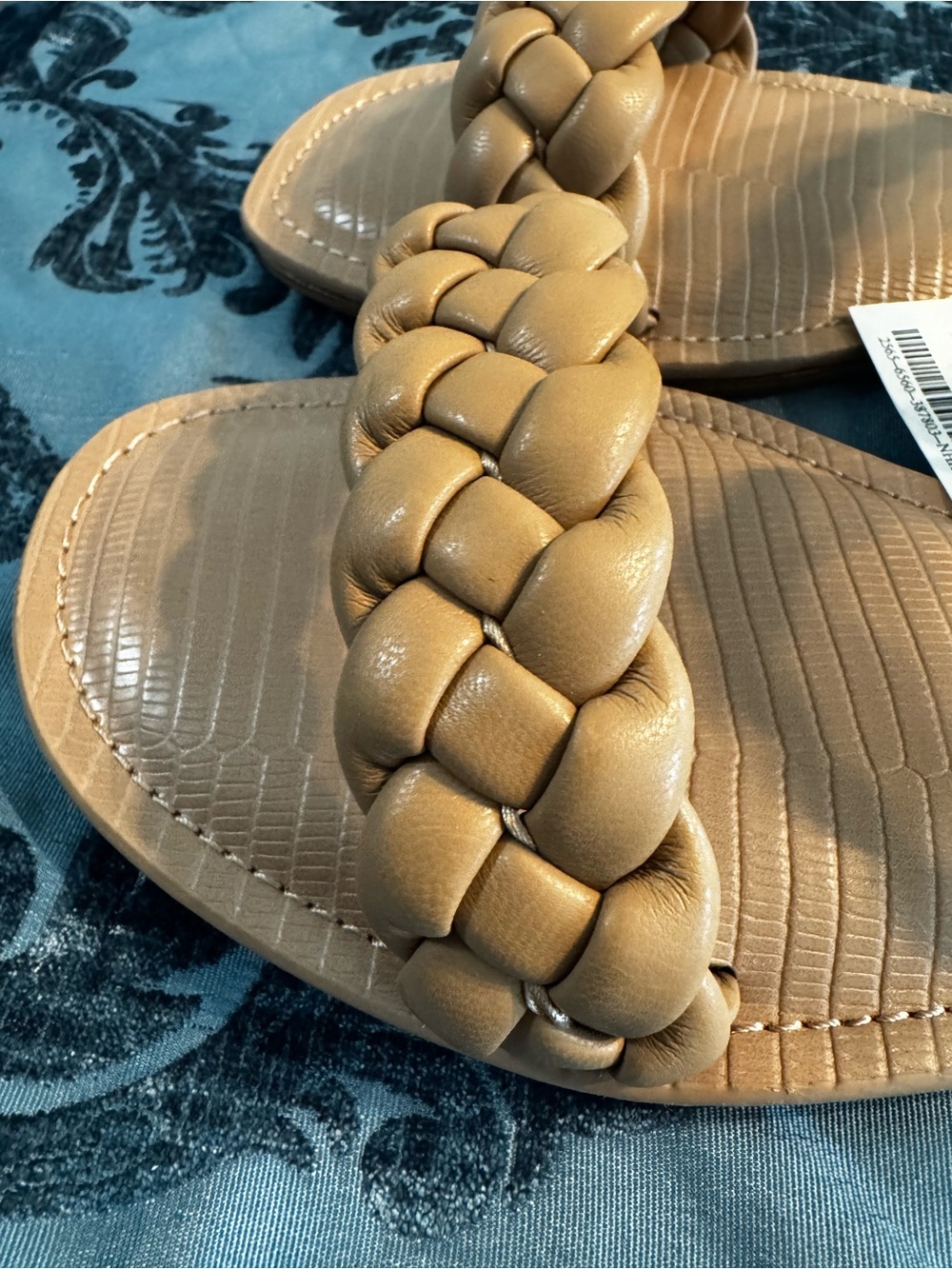 Dolce Vita Braided Double-Strap Slide Sandals - Tan - Picture 3 of 4